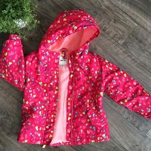 Cute hearts print jacket - 5T